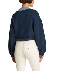 TOMMY HILFIGER TJW Women's crewneck sweatshirt with drawstring dark night navy - Women's Sweatshirts - 2