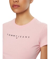 TOMMY HILFIGER SCRIPT LOGO Short-sleeved T-shirt pink sugar stripe - T-shirt - 4