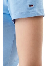 TOMMY HILFIGER TH JEANS Cotton T-shirt with logo print sugarplum blue - T-shirt - 4