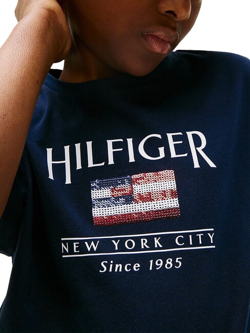 KIDS BIMBA Relaxed fit short-sleeved T-shirt dark night navy - Child T-shirt