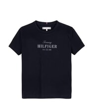 TOMMY HILFIGER KIDS BIMBA Glitter print cotton T-shirt dark night navy - Child T-shirt - 4