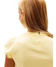 TOMMY HILFIGER KIDS BIMBA Short-sleeved T-shirt with curls lemongrass - Child T-shirt - 3