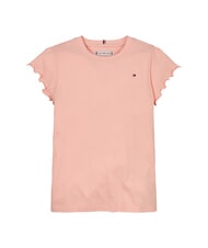 TOMMY HILFIGER KIDS BIMBA Short-sleeved T-shirt with curls coral ice - Child T-shirt - 4