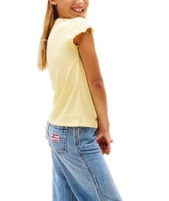 TOMMY HILFIGER KIDS BIMBA Short-sleeved T-shirt with curls lemongrass - Child T-shirt - 2