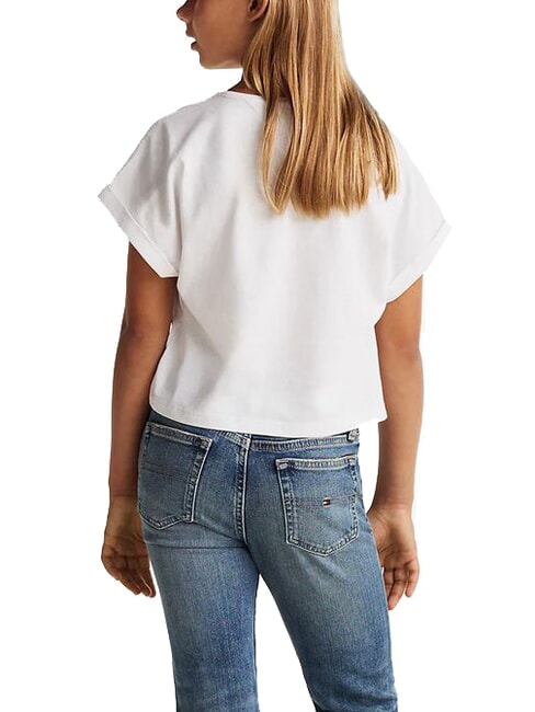 KIDS BIMBA Short-sleeved T-shirt with embossed logo white - Child T-shirt