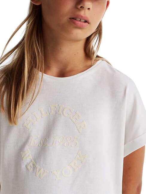 KIDS BIMBA Short-sleeved T-shirt with embossed logo white - Child T-shirt