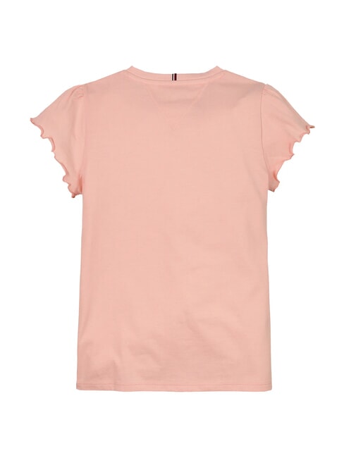 KIDS BIMBA Short-sleeved T-shirt with curls coral ice - Child T-shirt