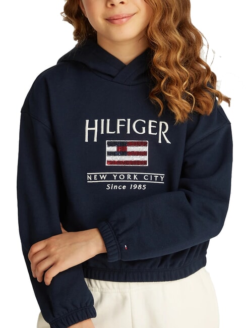 KIDS BIMBA Sequin Patch Hoodie dark night navy - Baby Sweatshirt