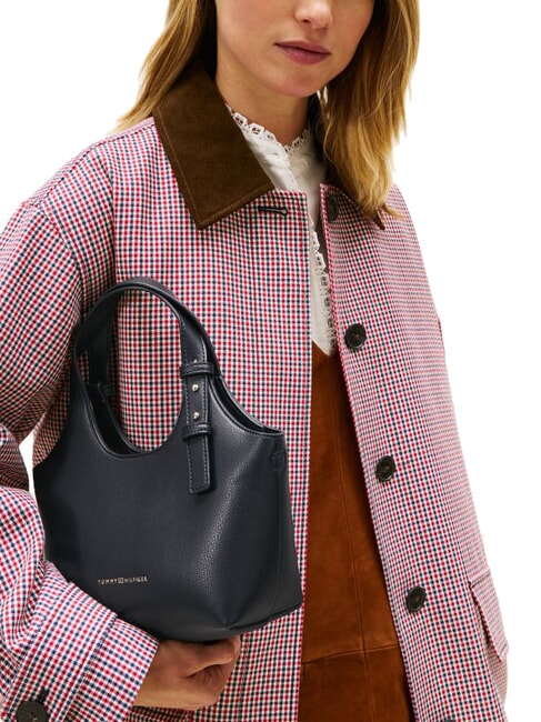 TH LOGO Shoulder bag, with shoulder strap black - Women&rsquo;s Bags