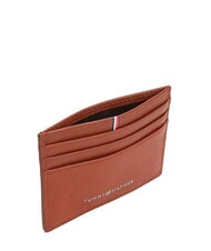 TOMMY HILFIGER TH CORP Flat leather card holder winter cognac - Men&rsquo;s Wallets - 3