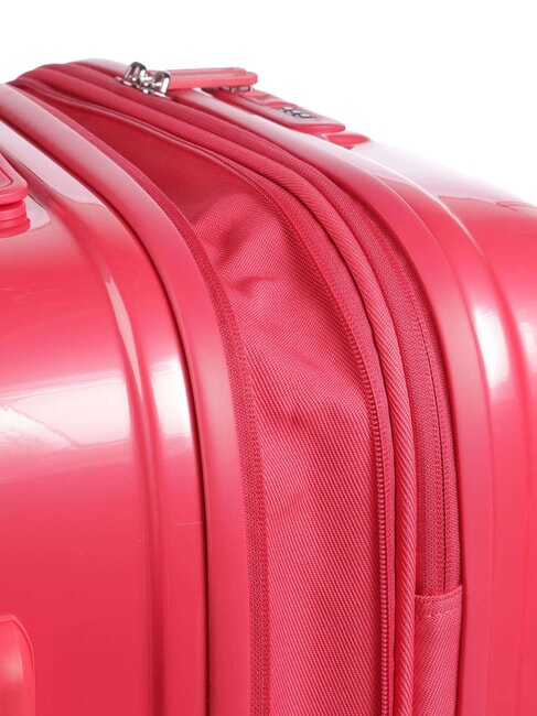 LOGODUCK+ METAL  Medium Trolley, Expandable raspberry - Rigid Trolley Cases