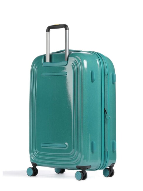 LOGODUCK Medium Trolley, Expandable glitter green - Rigid Trolley Cases