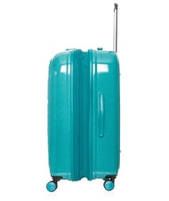 MANDARINA DUCK LOGODUCK Medium Trolley, Expandable glitter green - Rigid Trolley Cases - 4