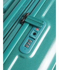 MANDARINA DUCK LOGODUCK Medium Trolley, Expandable glitter green - Rigid Trolley Cases - 6