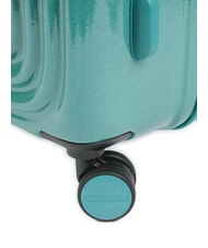 MANDARINA DUCK LOGODUCK Medium Trolley, Expandable glitter green - Rigid Trolley Cases - 7