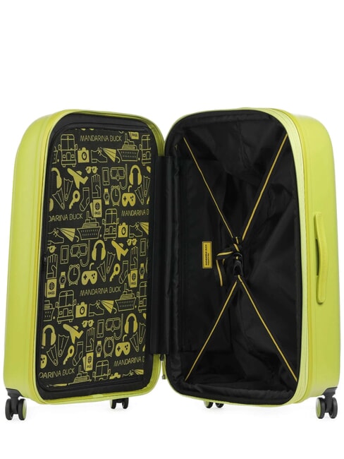 Trolley LOGODUCK +, large, expandable size Mapo Green - Rigid Trolley Cases