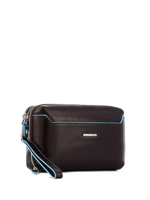 BLUE SQUARE Leather Card Holder Pouch MAHOGANY - Men&rsquo;s Wallets