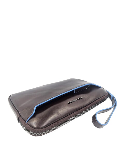 BLUE SQUARE Leather Card Holder Pouch MAHOGANY - Men&rsquo;s Wallets