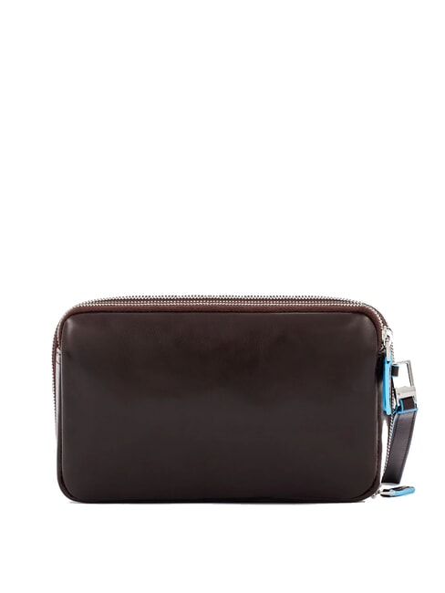 BLUE SQUARE Leather Card Holder Pouch MAHOGANY - Men&rsquo;s Wallets