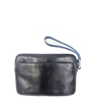 PIQUADRO BLUE SQUARE Leather Card Holder Pouch - Men&rsquo;s Wallets