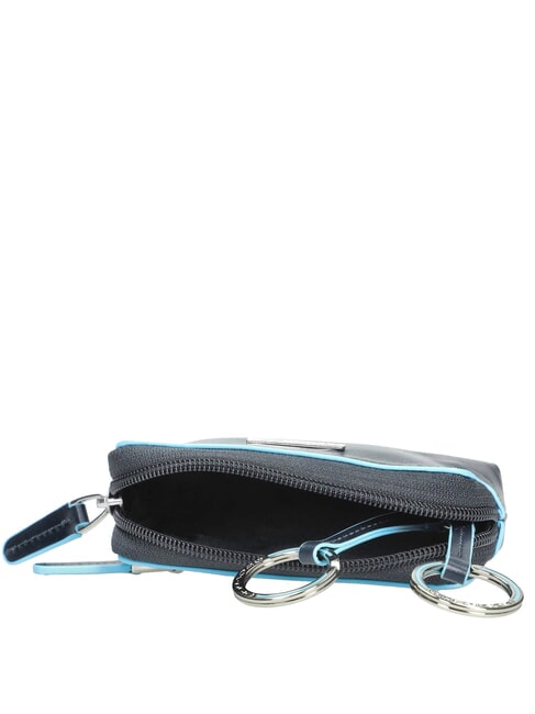 BLUE SQUARE Leather key case blue - Key holders