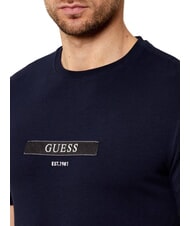 GUESS LOGO BOX Slim fit short sleeve t-shirt smartblue - T-shirt - 3