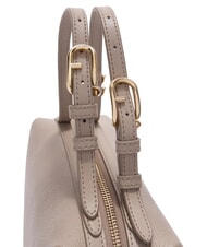 FURLA DOUBLE Leather satchel bag with shoulder strap linen - Women&rsquo;s Bags - 3