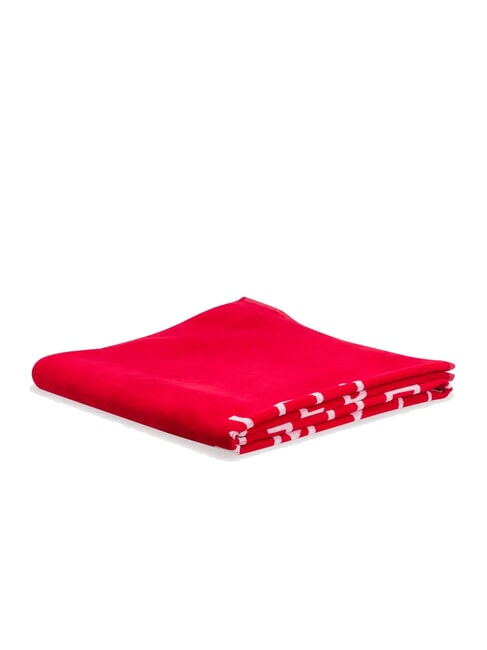 TH MAXI LOGO Cotton terry beach towel primary red - Travel Accessories