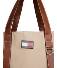 TOMMY HILFIGER TH RUNAWAY Canvas travel bag classic beige - Duffle bags - 3