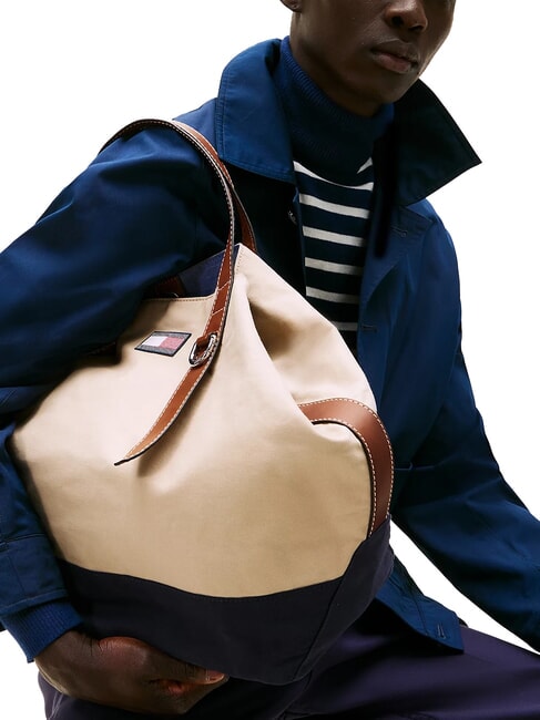 TH RUNAWAY Canvas travel bag classic beige - Duffle bags