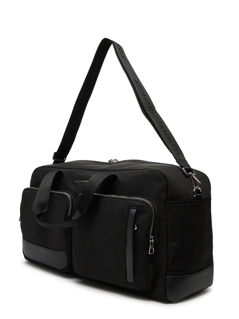 TH BUSINESS Nylon duffel bag with shoulder strap black - Duffle bags