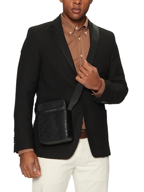 TH MONOGRAM Small purse black - Over-the-shoulder Bags for Men