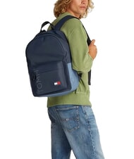 TOMMY HILFIGER TJM DAILY + DOME 14" laptop backpack dark night navy - Laptop backpacks - 4