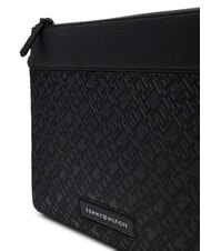 TOMMY HILFIGER TH MONOGRAM Men's clutch bag with cuff black - Beauty Case - 3