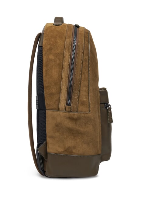 TH CASUAL SUEDE Leather backpack for 15" laptop coastal taupe - Laptop backpacks
