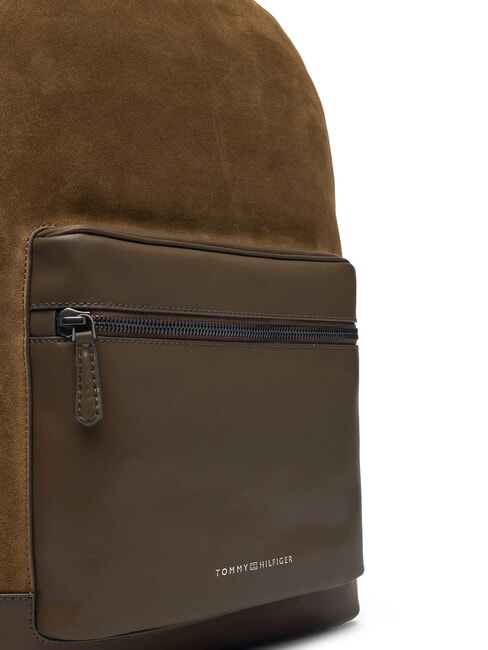 TH CASUAL SUEDE Leather backpack for 15" laptop coastal taupe - Laptop backpacks