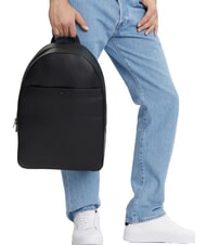 TOMMY HILFIGER TH CORP 15.6" laptop backpack black - Laptop backpacks - 5