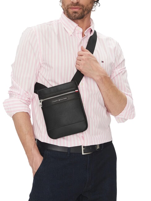 TH CENTRAL Small flat bag black - Over-the-shoulder Bags for Men
