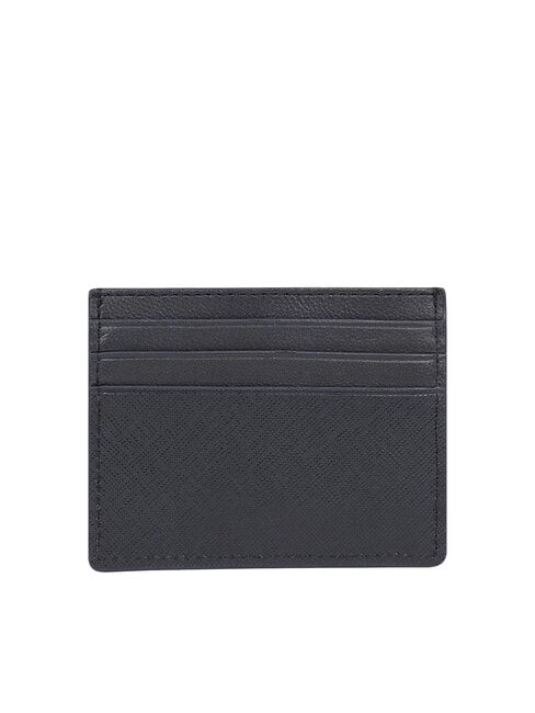 TH BUSINESS Flat saffiano leather card holder space blue - Men&rsquo;s Wallets