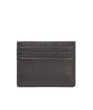 TOMMY HILFIGER TH MONOGRAM Leather card holder with logo - Men&rsquo;s Wallets
