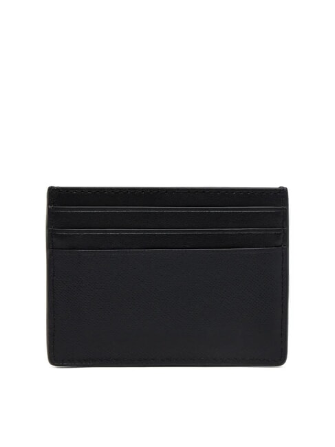 TH BUSINESS Flat saffiano leather card holder black - Men&rsquo;s Wallets