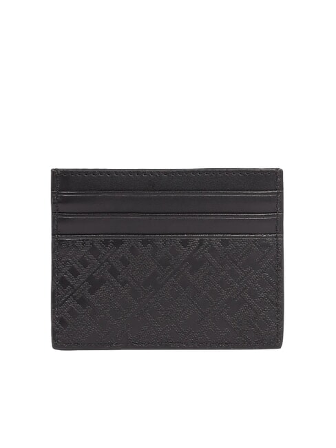 TH Flat leather card holder black - Men&rsquo;s Wallets