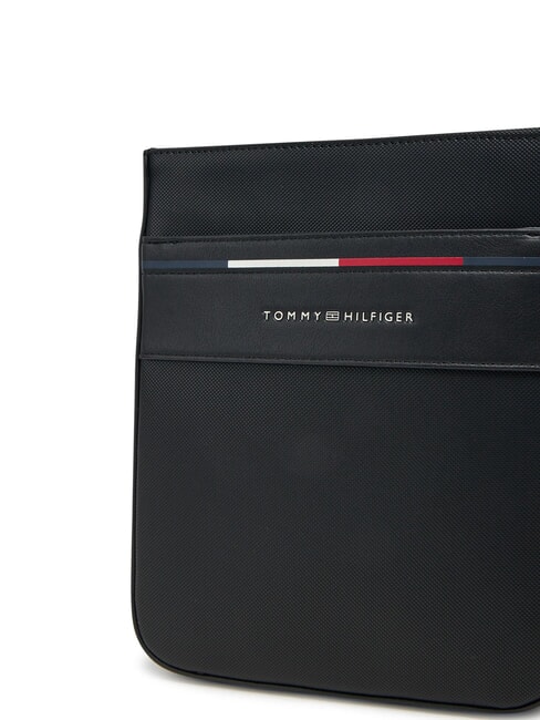 TH FOUNDATION Small flat nylon bag black - Over-the-shoulder Bags for Men