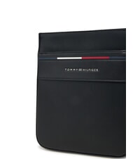 TOMMY HILFIGER TH FOUNDATION Small flat nylon bag black - Over-the-shoulder Bags for Men - 3