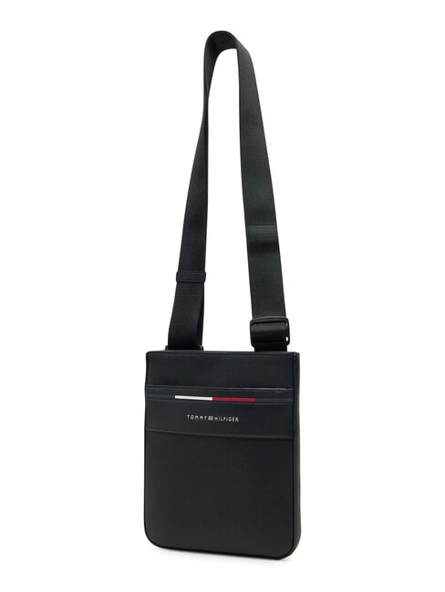 TH FOUNDATION Small flat nylon bag black - Over-the-shoulder Bags for Men