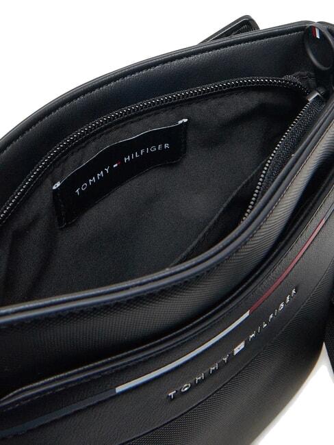 TH FOUNDATION Small flat nylon bag black - Over-the-shoulder Bags for Men