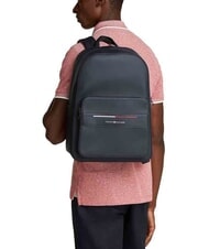 TOMMY HILFIGER TH FOUNDATION 15" laptop backpack space blue - Laptop backpacks - 4