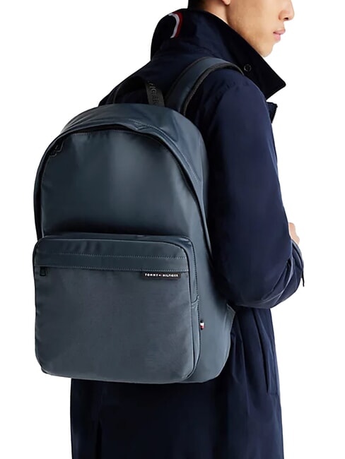 TH ELEMENT REPREVE Backpack made of recycled fabric military denim - Laptop backpacks