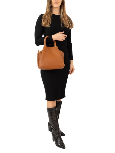 ALICE Leather handbag with shoulder strap dark leather - Women&rsquo;s Bags