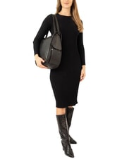 LESAC TRIO Ostrich leather backpack black ostrich - Women&rsquo;s Bags - 4